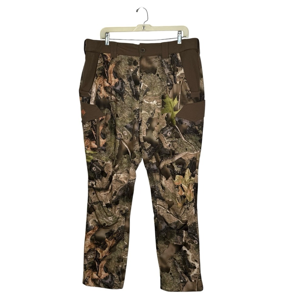Nomad Mossy Oak Camo Hunting Cargo Pants Men's XL Lightweight Stretch EUC